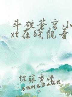 斗破苍穹小说txt在线观看