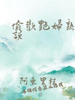 偷欢艳妇熟女小说