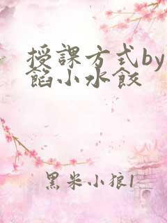 授课方式by肉馅小水饺