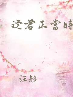 逢君正当时