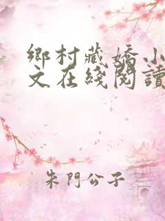 乡村藏娇小说全文在线阅读