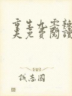 重生九零辣妻撩夫免费阅读