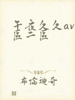 午夜久久av一区二区