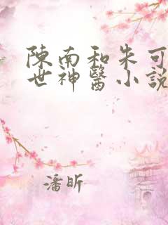 陈南和朱可人绝世神医小说免费阅读