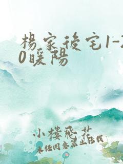 杨家后宅1-20暖阳