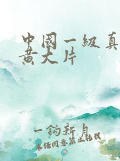 中国一级真人特黄大片