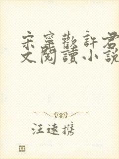 宋宁欢许君澈全文阅读小说