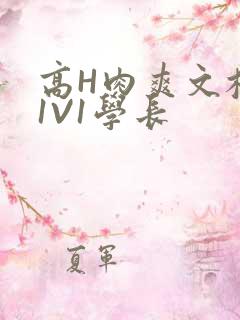 高H肉爽文校园1V1学长