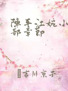 阵平江婉小说全部章节