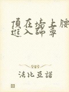 顶在墙上腰一沉进入师尊