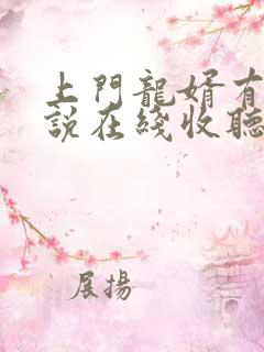 上门龙婿有声小说在线收听全集