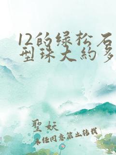 12的绿松石老型珠大约多少克