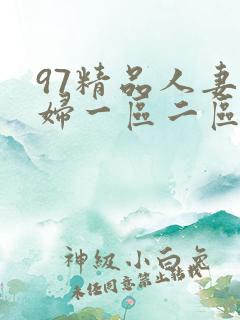 97精品人妻少妇一区二区