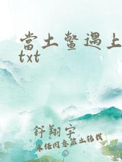 当土鳖遇上海龟txt