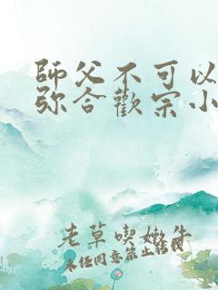 师父不可以限弥弥合欢宗小说