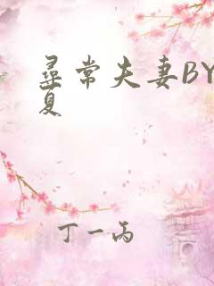 寻常夫妻BY写夏