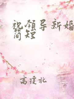 祝领导新婚快乐简短