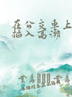 在公交车上被人插入高潮