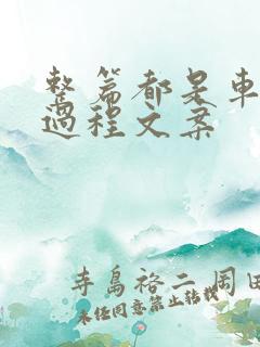 整篇都是车的肉过程文案