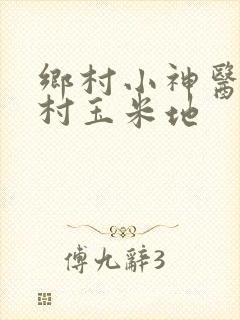 乡村小神医寡妇村玉米地