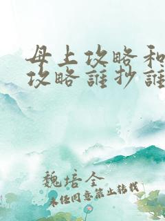 母上攻略和韵母攻略谁抄谁