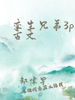 孪生兄弟3ph古文