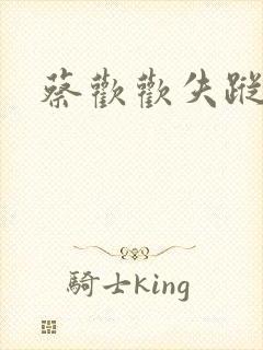 蔡欢欢失踪