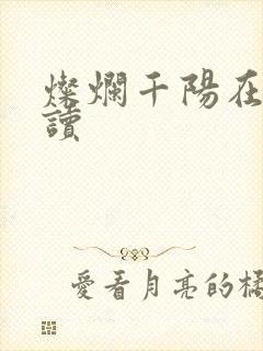 灿烂千阳在线阅读