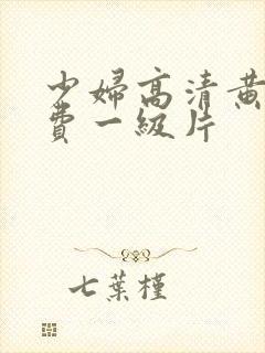 少妇高清黄色免费一级片