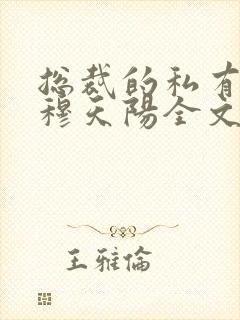 总裁的私有宝贝穆天阳全文阅读