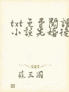txt免费阅读小说先婚后爱