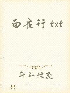 白夜行 txt