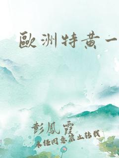 欧洲特黄一级片