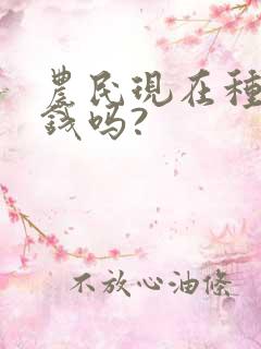 农民现在种地挣钱吗?