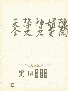 天降神婿陈黄皮全文免费阅读