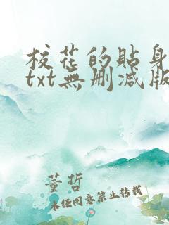 校花的贴身高手txt无删减版