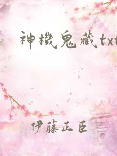 神机鬼藏txt