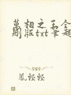 万相之王全本无删版txt笔趣阁