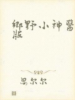 乡野小神医小说版