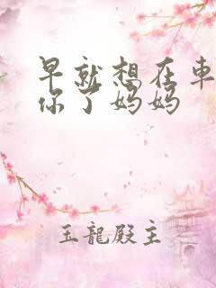 早就想在车里要你了妈妈