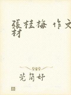 张桂梅 作文素材