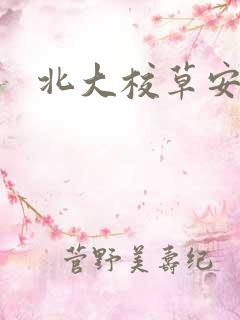 北大校草安允泽