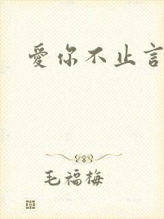 爱你不止言语
