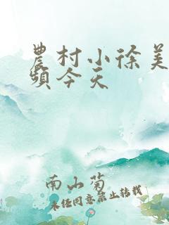 农村小徐美食视频今天