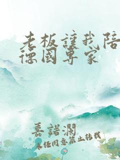 老板让我陪两个德国专家