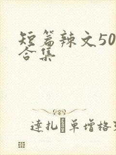 短篇辣文500合集