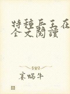 特种兵王在山村全文阅读
