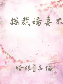 总裁娇妻不太乖