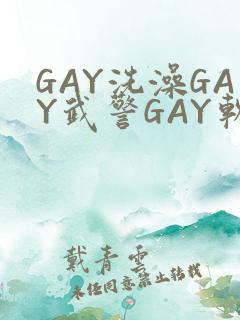 GAY洗澡GAY武警GAY软件