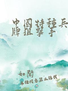 中国特种兵之王牌狙击手